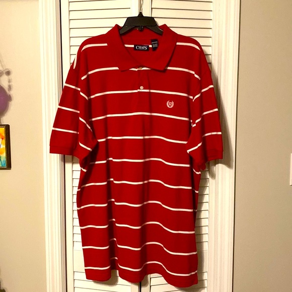 Chaps Other - NWOT Mens Chaps Big & Tall Polo Shirt. Sz. 2XLT, Red/White